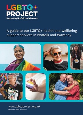A guide to our LGBTQ+ health and wellbeing support services in Norfolk and Waveney (booklet)