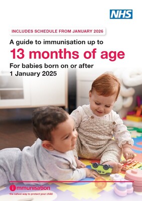 A guide to immunisation for babies up to 13 months of age (booklet)