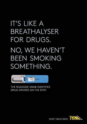It's like a breathalyser for drugs (A4 poster)