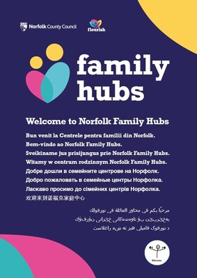 Welcome to Norfolk Family Hubs (A4 poster)