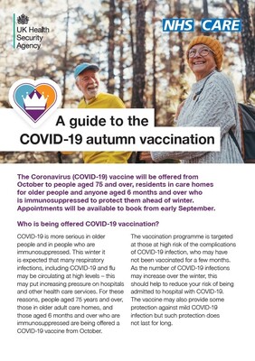 A guide to the COVID-19 autumn vaccination (leaflet)