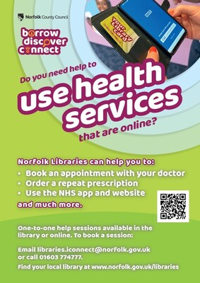 Do you need help to use health services that are online? (A4 poster)