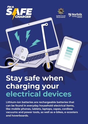 I'm a safe charger - stay safe when charging your electrical devices (A5 leaflet)