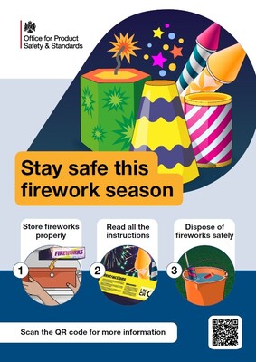 Stay safe this firework season (A4 poster)