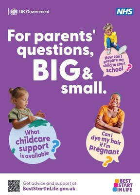 For parents' questions, big and small (A4 poster)