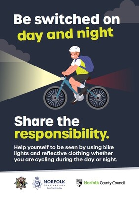 Be switched on day and night (A4 poster)