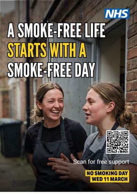 A smoke-free life starts with a smoke-free  day - women (A4 poster)