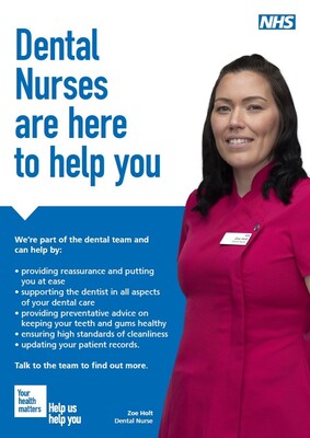 Dental Nurses are here to help you (A4 poster)