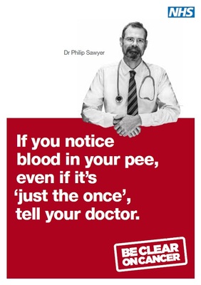 If you notice blood in your pee, even if it's just the once, tell your doctor